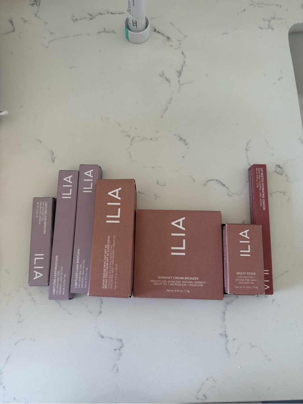 ILIA Rose & Bronze Makeup Set — Warm Rose, Deep Bronze